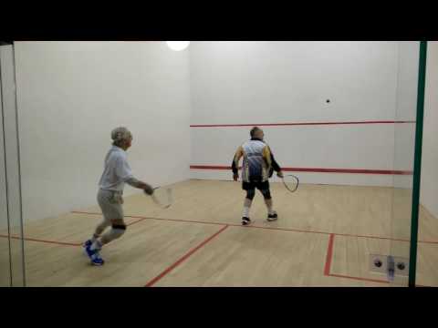 Cecil Leighton (87 yo) playing Dave Rossi Raquetball