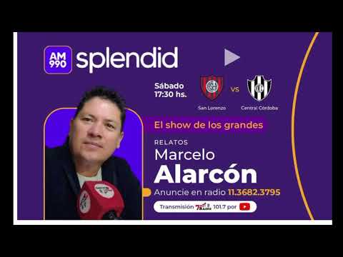 San Lorenzo vs Central Córdoba : Relatos Marcelo Alarcón