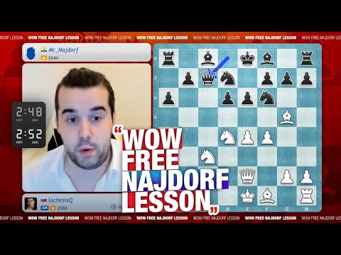 Mr.Najdorf vs Nepo "This is a Najdorf Lesson Just for FREE, Thank You So Much" | Nepo Banter Blitz