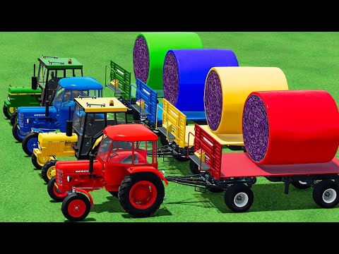 TRANSPORT Ursus & John Deere Tractors & HARVEST LAVENDER - FS22