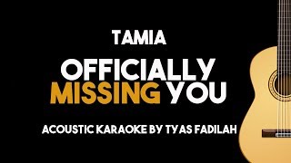 Tamia - Officially Missing You (Acoustic Guitar Karaoke Backing Track with Lyrics)