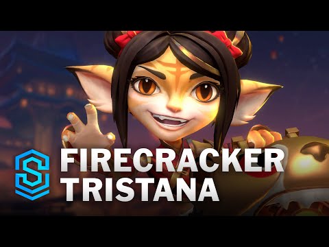 Firecracker Tristana Wild Rift Skin Spotlight