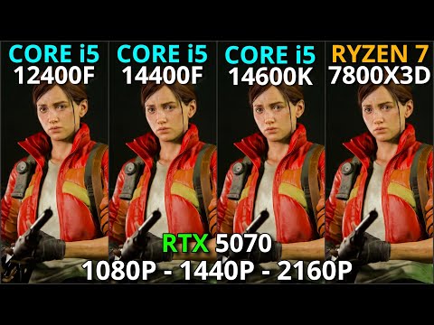 Core i5 12400F vs Core i5 14400F vs Core i5 14600K vs Ryzen 7 7800XD | RTX 5070 | 1080p, 1440p, 4K