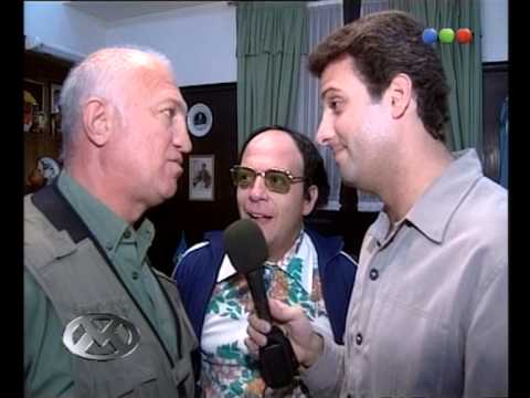 Jorge and José María with Aldo Rico - Videomatch