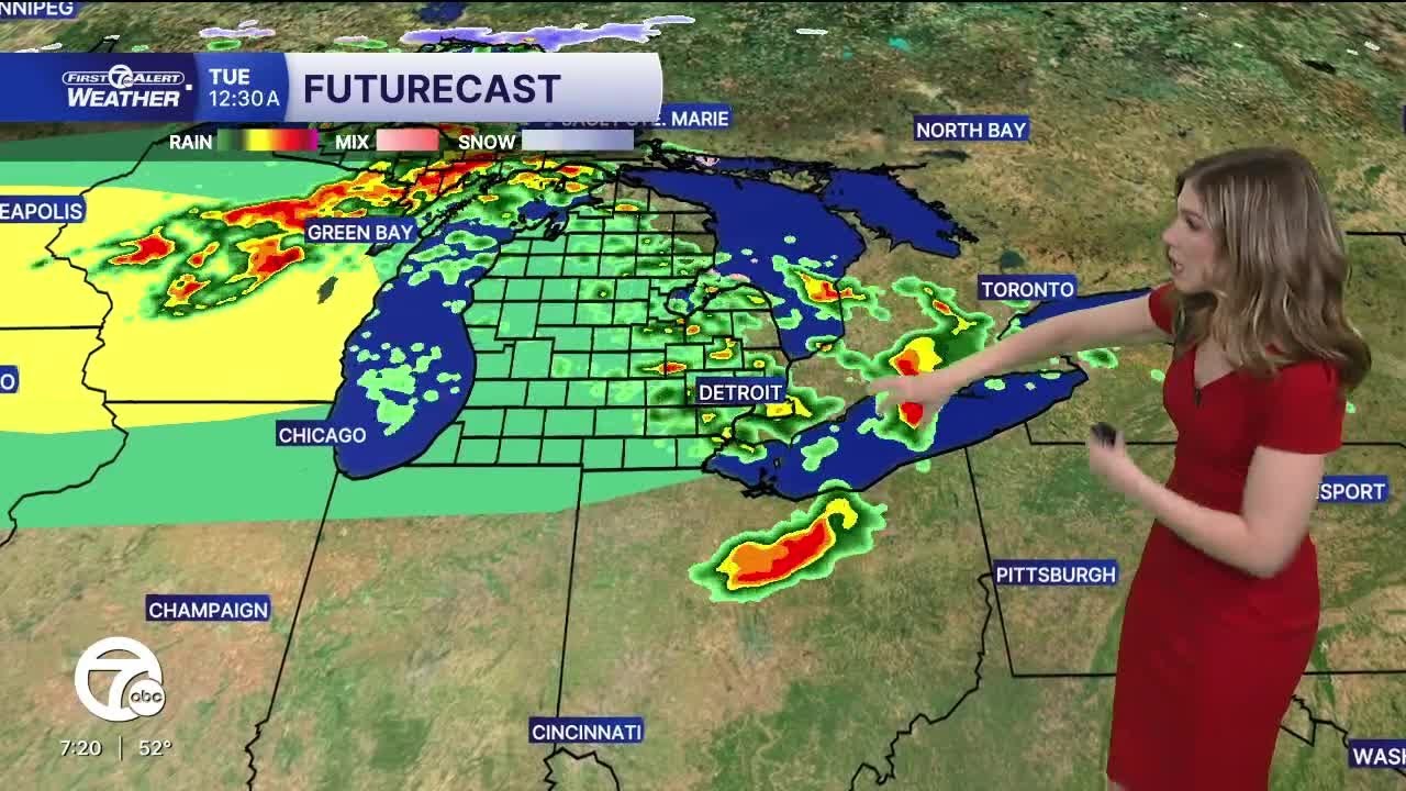 Warm temperatures with an active weather pattern