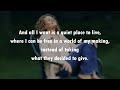 A Quiet Place to Live  CAROLE KING  (with lyrics)