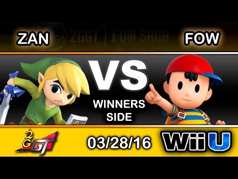 2GGT: FOW Saga - FAD | Zan (Toon Link) Vs. GW | FOW (Ness) Winners Side - Smash Wii U