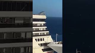 Carnival Legend and Carnival Glory hit each other!