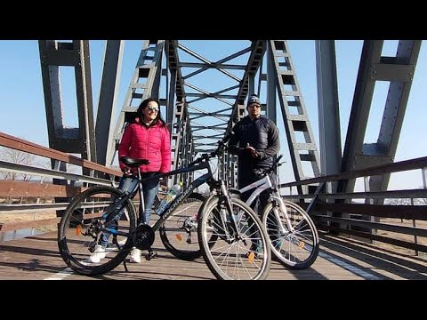 50km ścieżki rowerowej Rowerostrada przez żelazny most w Stanach woj Lubuskie