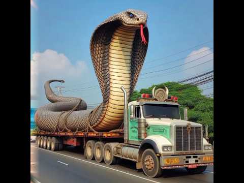 Truk Bawa Ular Cobra Besar#shorts #heriadi #viralvideos#trending #mobiltrukanimasi #animasimobiltruk