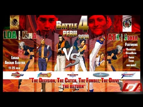 Battle 4 Peru 2016 Day 5 KOF 2002 FT35: LDA | Toshi (PER) vs. LDA | Kula (MEX) Part I