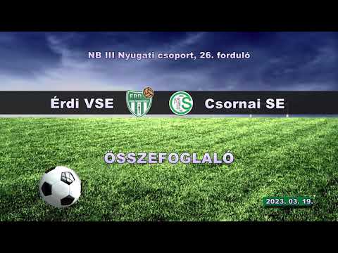 Érdi VSE – Csornai SE (összefoglaló)