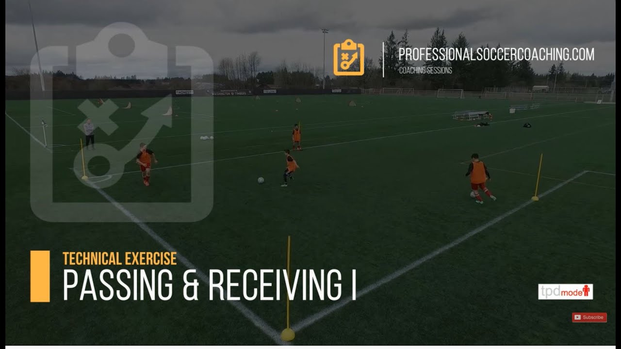 Passing and Receiving Level I - Soccer Drills (U10 - U12)