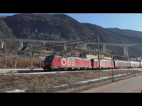 Colle Isarco/Gossensaß mit E 464, Jazz, Vectron, Flirt, 189, 1216