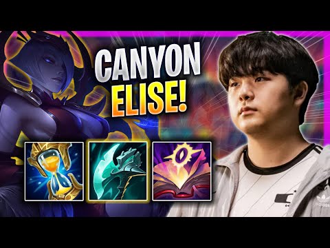 CANYON PERFECT GAME WITH ELISE! - DK Canyon Plays Elise JUNGLE vs Lee Sin! | Season 2023