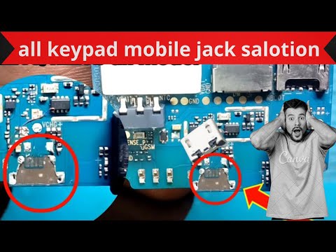 How to repair Broken or Damaged Print from PCB Charging Jack replacement all keypad Mobile