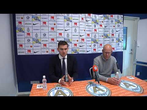 Presskonferensen efter AFC - GIF Sundsvall