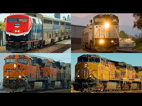 Amtrak 9700 + BNSF Union Pacific Metrolink Trains & MORE! (January 2026)