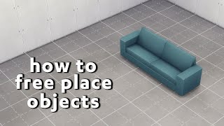 3 Pro Tips for Freely Placing Objects in The Sims 4 #shorts
