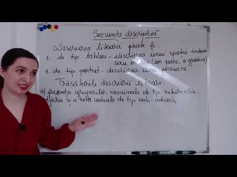 Secvență descriptivă - MODEL (Evaluare națională 2024)