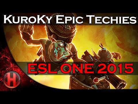 Dota 2 ESL ONE 2015 - Secret.KuroKy EPIC Techies Play vs Fnatic