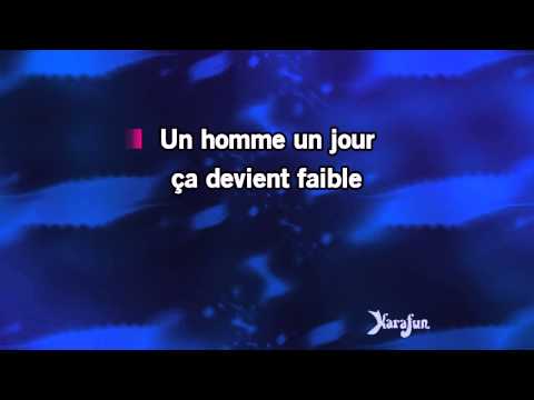Karaoké Ça pleure aussi un homme - Ginette Reno *