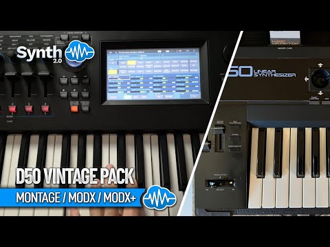SCL341 - ( Bundle ) - D-Logia D50 Vintage Pack + M1 Vintage Pack - Yamaha MODX / MODX+ - Video Preview 1