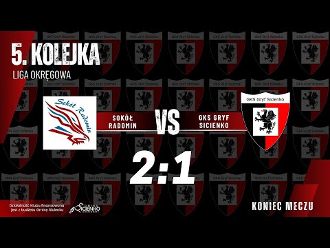Skrót meczu Sokół Radomin - Gryf Sicienko 2:1
