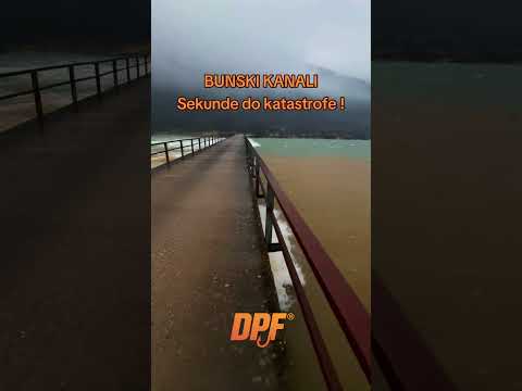 BUNSKI KANALI, SEKUNDE DO PRELIJEVANJA NERETVE #neretva #viral #nature #bosnaihercegovina #poplave
