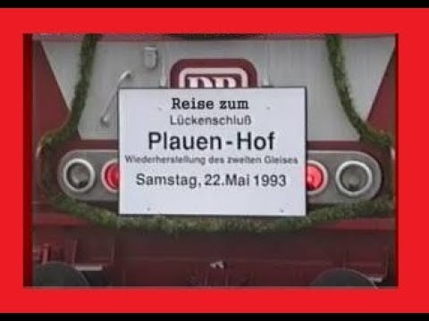Lückenschluss 2. Gleis Hof-Plauen 1993
