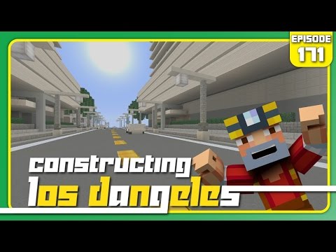 Minecraft Xbox 360: Constructing Los Dangeles - Episode 171! (Power Lines and Eclipse!)