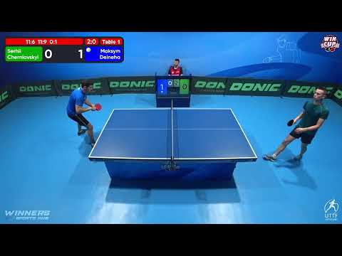 18:30 Serhii Cherniavskyi 3 - 0  Maksym Deineha West 3 WIN CUP 09.10.2022 | TABLE TENNIS WINCUP
