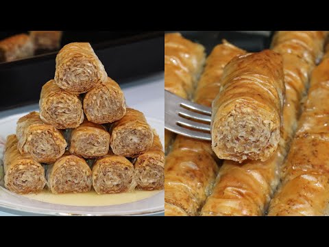 Recipe for a quick and easy juicy dessert with walnuts