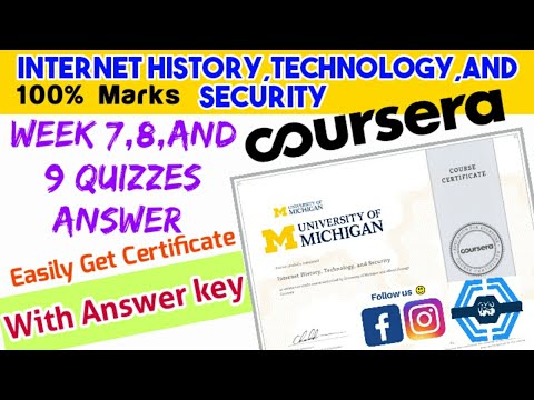 Internet History Technology And Security : Coursera - Week 7 , 8 & 9 Quiz Answers