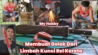 Download lagu The Process of Making Super Sharp Machetes from Waste Railroad Locks mp3