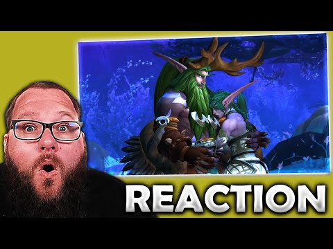 Accolonn Reacts to Malfurion and Tyrande Goodbye - In Game Cutscene