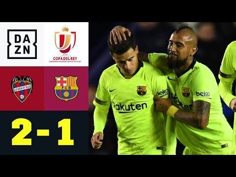 Trotz Coutinho-Tor: Schock-Pleite für Barca: Levante - Barcelona 2:1| Copa del Rey | DAZN Highlights