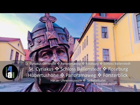 Wanderung, Harz, Gernrode, St. Cyriakus, Roseburg, Schloss Ballenstedt, Försterblick, Panoramaweg