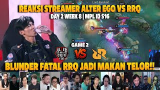 Download lagu BLUNDER FATAL RRQ JADI MAKAN TELOR❗REAKSI STREAMER MPL ID S16 AE VS RRQ | GAME 2 mp3
