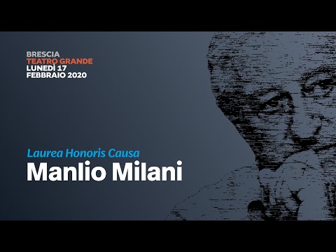 Laurea Honoris Causa a Manlio Milani | Università degli Studi di Brescia
