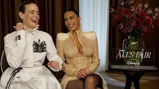 Kim Kardashian &amp; Sarah Paulson TEARFUL Laugh Attack 😭 Breaks Interview, Breaks Character! 🤪