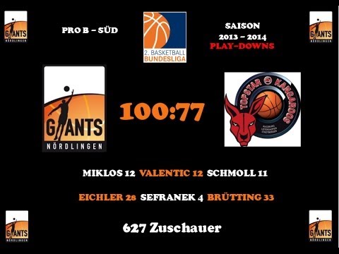 22.03.2014 GIANTS - BG TOPSTAR LEITERSHOFEN/STADTBERGEN Playdowns