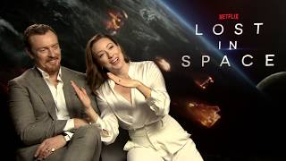 LOST IN SPACE Interviews Toby Stephens + Molly Parker NETFLIX - Making Of Story - Filmset