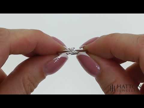 Platinum 0.25ct G/H-Si Diamond Engagement Ring - M