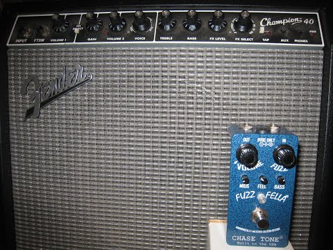 Chase Tone Fuzz Fella BC108C w/ Clean Fender Amp : Jonah Custom Deluxe '69 + Fender Champion 40