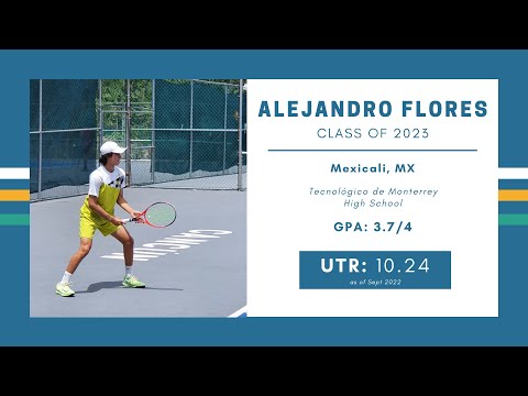 Alejandro Flores Monteverde - Class of 2023 - Tennis Recruiting Video