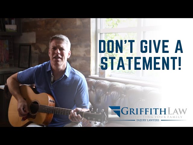 Don’t Give a Statement to the Insurance Adjuster