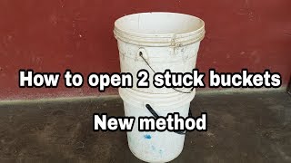 HOw to open two stuck buckets - New Method -  by Tricky pathan