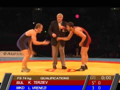 74 kg. Kiril Terziev (BUL) vs Ljuljzim Vrenezi (MKD)