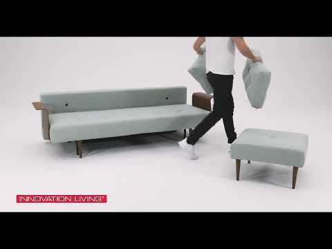 Recast Plus Sofa Bed Styletto With Arms and Ottoman - How To Operate